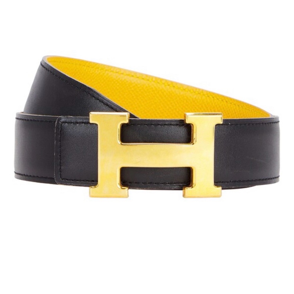 Hermes’ - Hermes Constance Belt - Black & Yellow - Picture 1 of 6